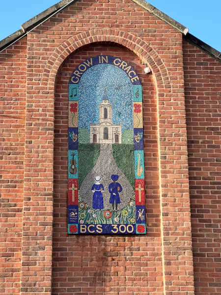 Bluecoat School 100th year celebration mosaic jackie nash