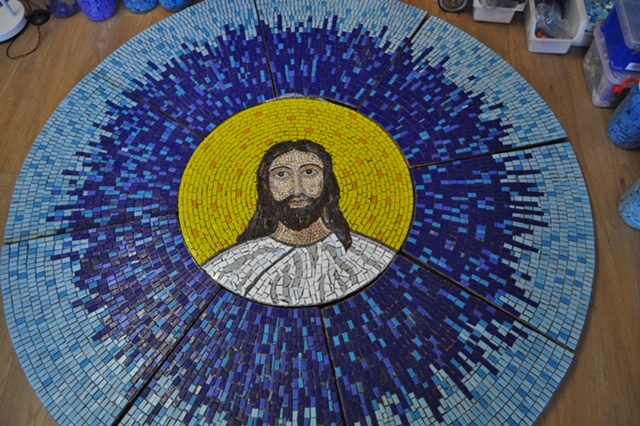 St Thomas Redditch completed mosaic