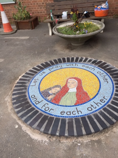 st marys school floor external mosaic 