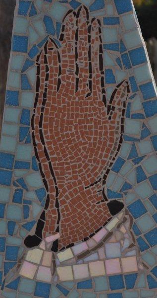 Prayer mosaic symbol Prayer mosaic symbol